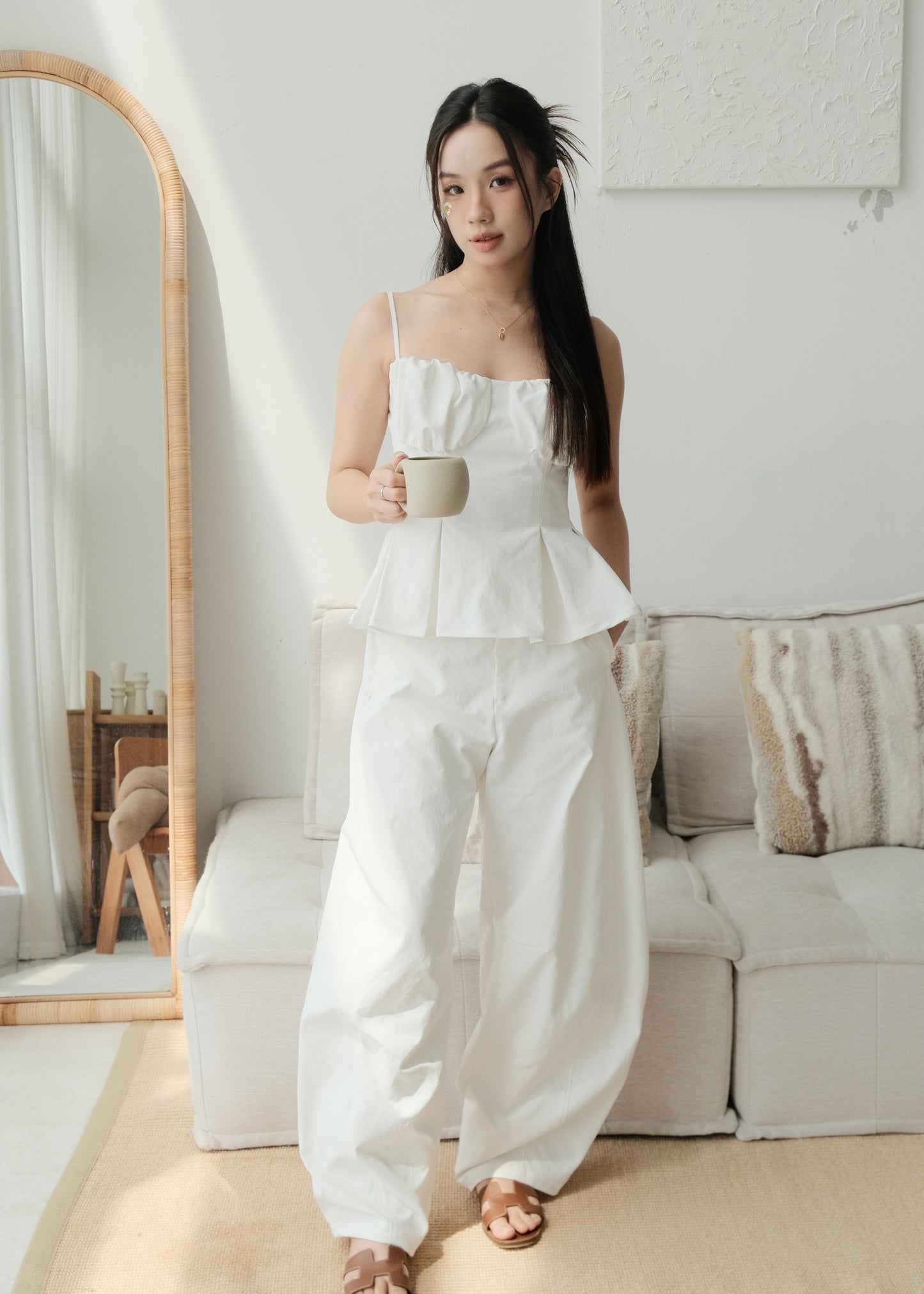 Blanc Barrel Trousers