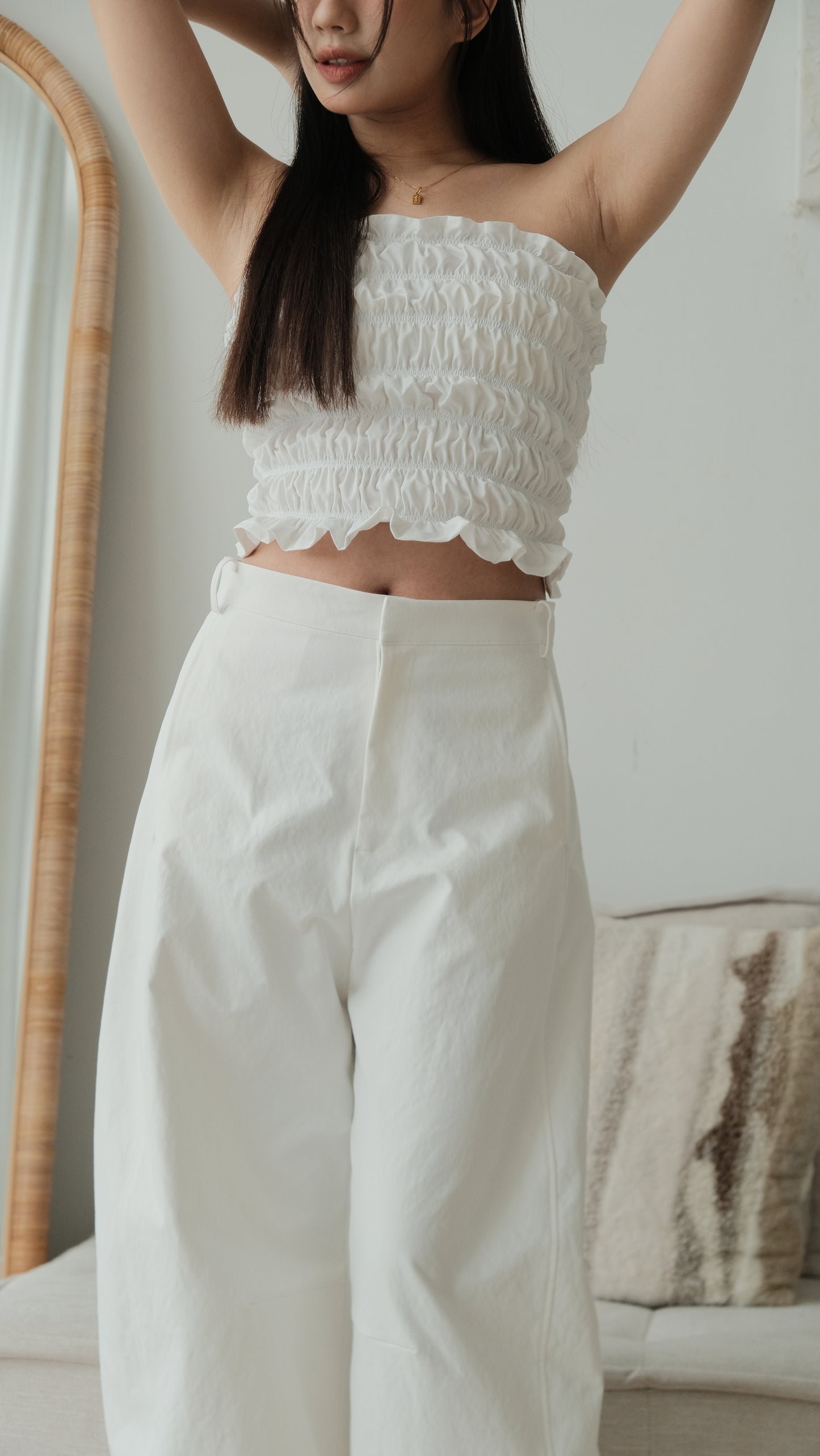 Blanc Barrel Trousers