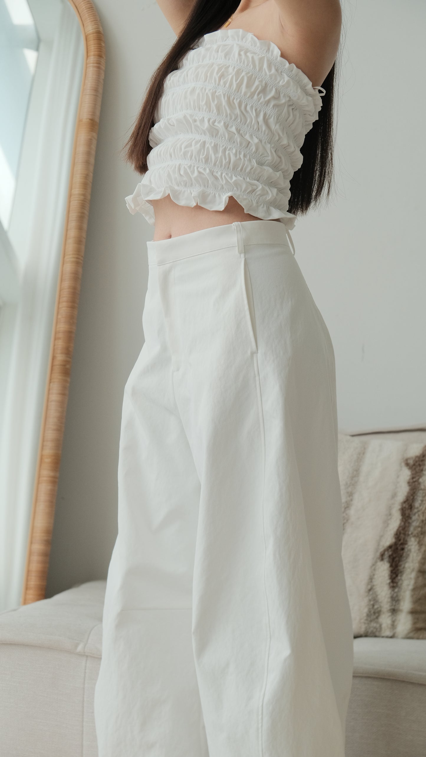 Blanc Barrel Trousers