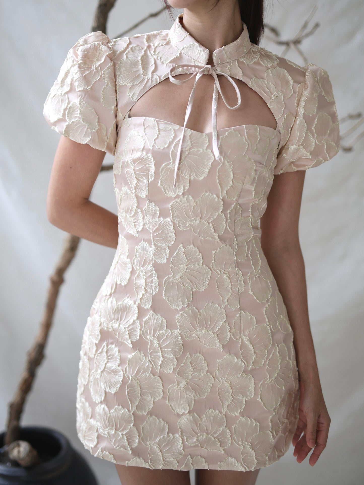 Blaire Mini Dress in Aurora Blush