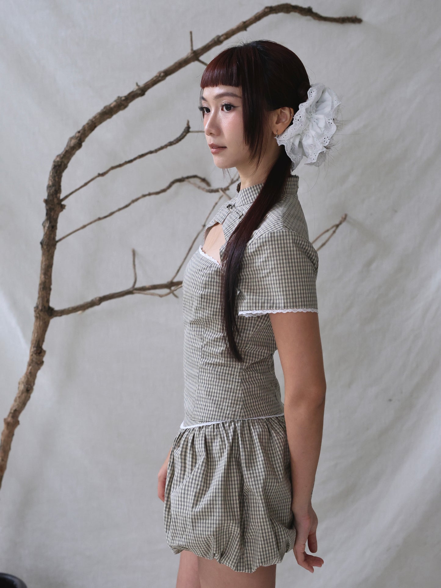 Celesse Top in Gleam Check