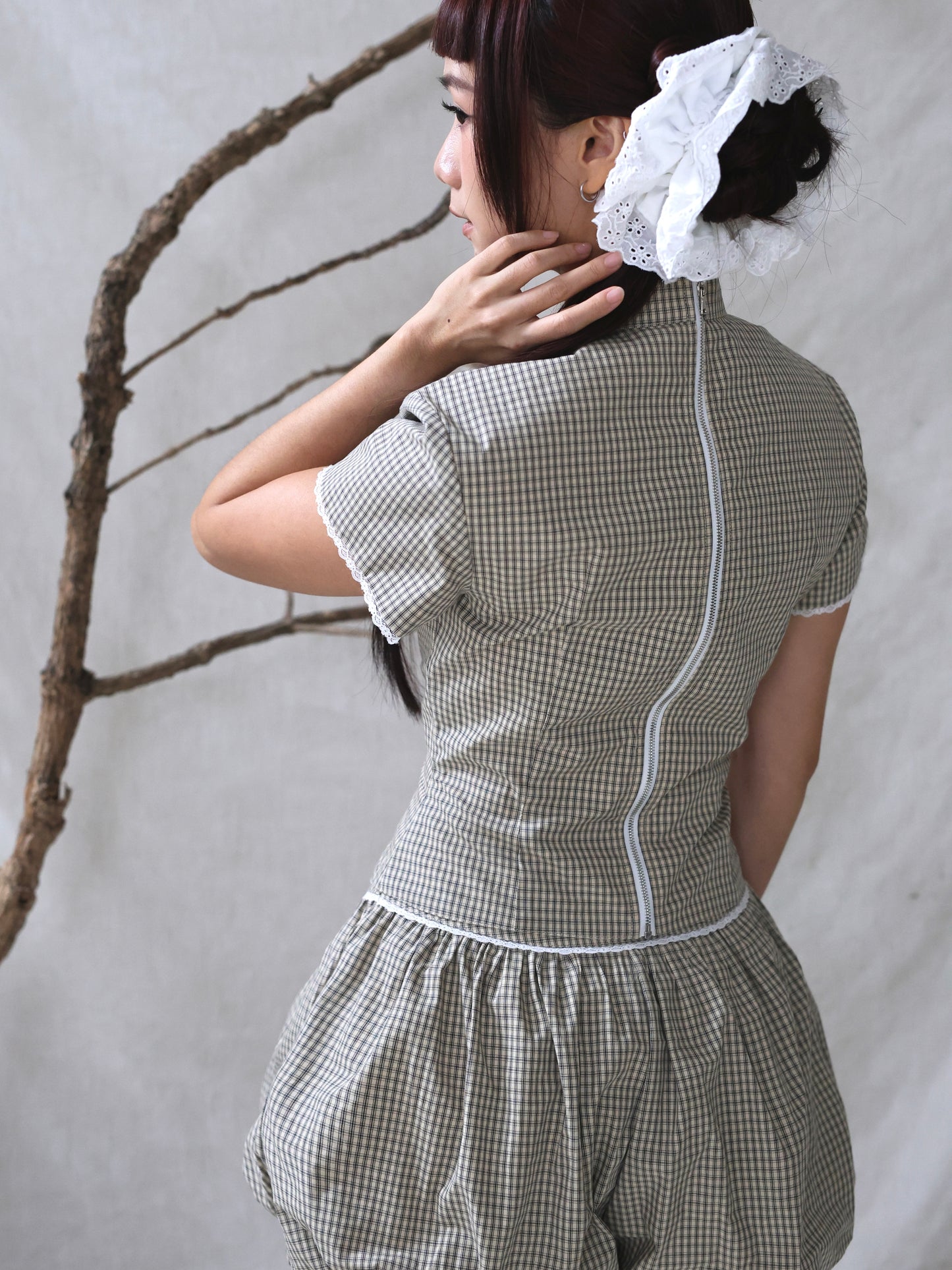 Celesse Top in Gleam Check