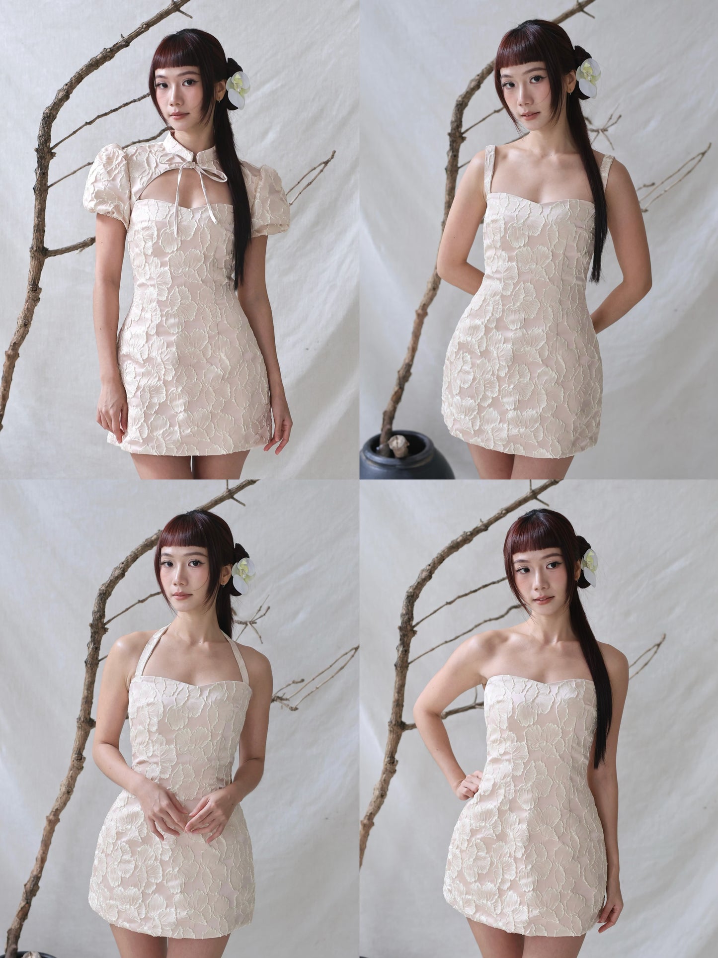 Blaire Mini Dress in Aurora Blush