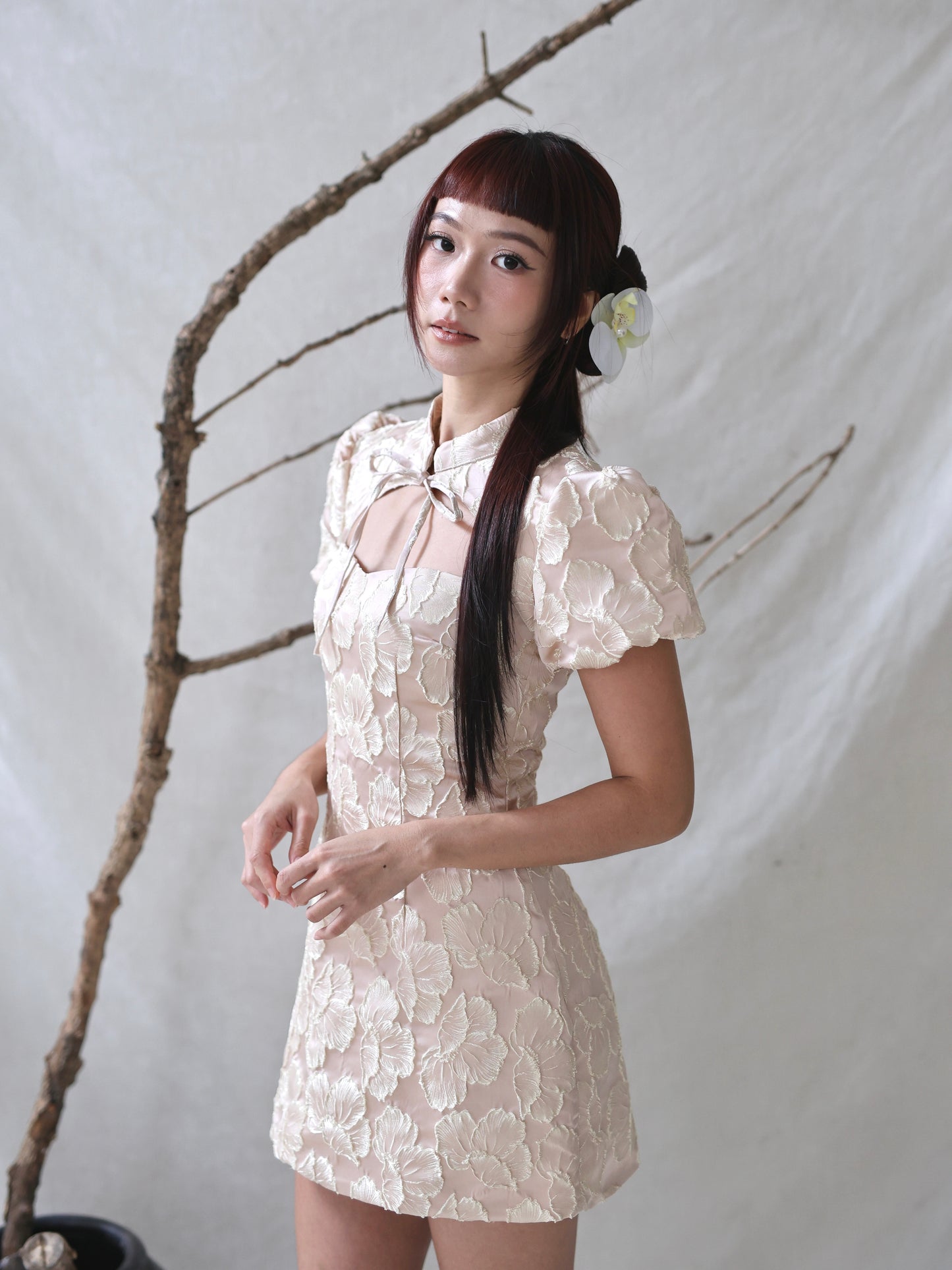 Blaire Mini Dress in Aurora Blush